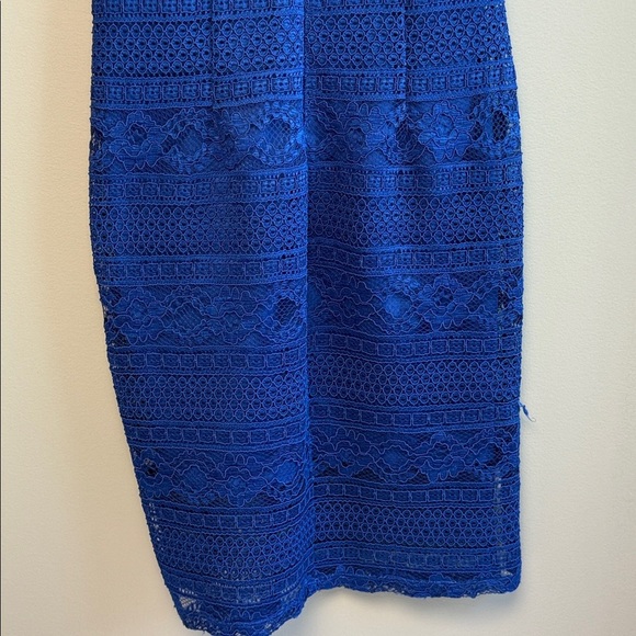 Enfocus Studio Blue Lace Sleeveless Dress Women’s Size 6 – EUC - Picture 7 of 8